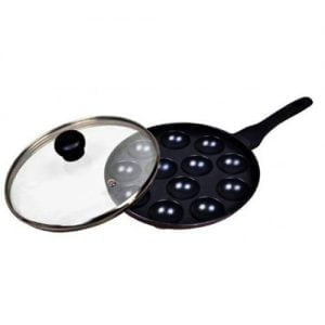 12 Pit Appam Patra with Glass LID