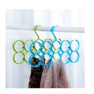 Colorful Nordic Circle Scarf Carves Tie Hanger Rack Holder