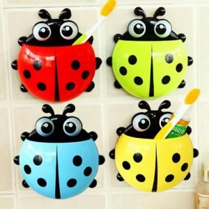 Cute Ladybug Tooth Paste and Tooth Brush Holder