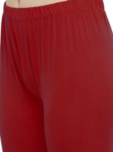 Maroon Color 4 Way Cotton Lycra Ankle length Leggings