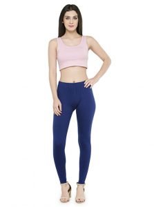 Trendy Women Solid Cotton Lycra Super Quality Ankle Length Royal