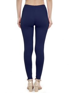 Dark-Blue Color 4 Way Cotton Lycra Ankle length Leggings