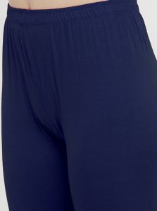 Dark-Blue Color 4 Way Cotton Lycra Ankle length Leggings