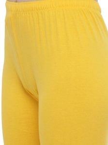 Mustard Color 4 Way Cotton Lycra Churidar Leggings