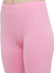 Light-Pink Color 4 Way Cotton Lycra Churidar Leggings