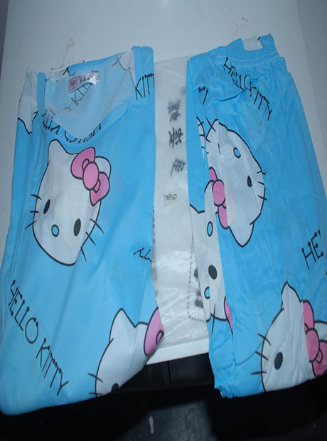 Blue Color Women Blue Pink Printed Nightwear Pajama Loungewear Set
