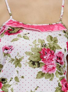 Pink Color Women Shorts Set Nightwear with Floral Print