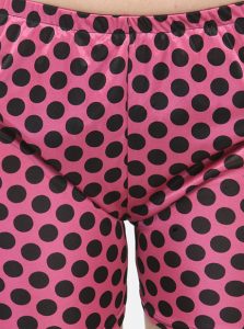 Maroon Color Women Sleep Shirt with Shorts with Polka Dot Print