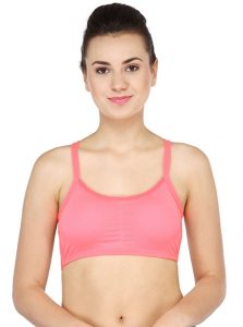 Pink Color Celebrity Style Fashion Women's Sports Bra