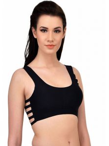 Black Color Pretty Back Bralette
