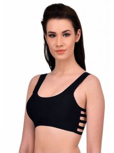 Black Color Pretty Back Bralette