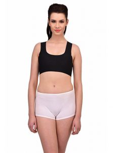 Black Color Cross Back Crop Top Bra