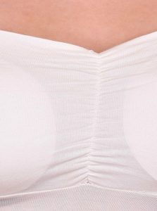 White Color Women Sexy Bandage Bra Strap Wrapped Chest Crop Top