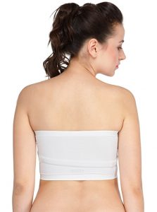 White Color Strapless Tube Bra for Woman