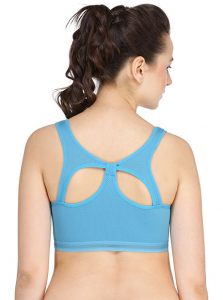 Blue Color Women Seamless Bra For Fitness Running Gym 