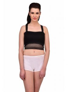 Black Color Lace Crop Top