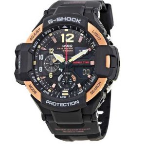 Casio G726 G-Shock Gravitymaster Series Ga-1100Rg-1A Chronograph Black Resin Band Gents Wrist Watch