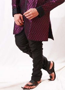 Rotex Brocade Fabric Lavender Indo Western Kurta Pajama
