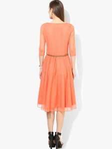 Exclusive Designer Orange Dress