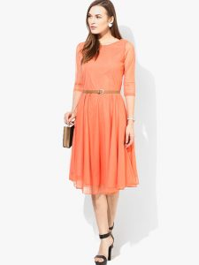 Exclusive Designer Orange Dress