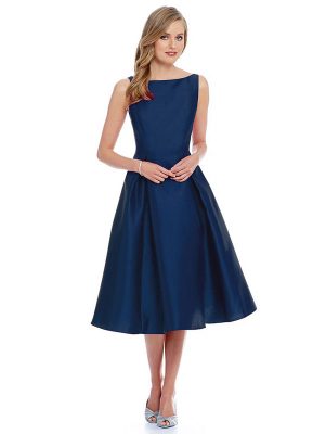 Designer Navy Blue Dress