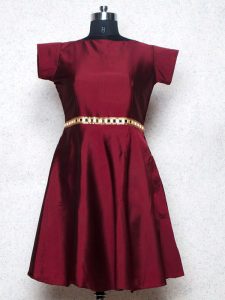 Exclusive Designer Maroon Western Dress