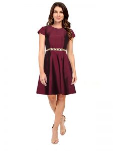 Exclusive Designer Maroon Western Dress