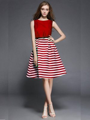 Exclusive Designer Red Western Dress