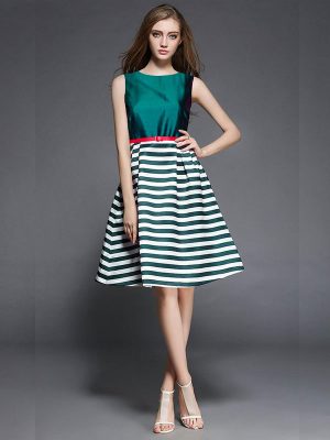 Exclusive Designer Green Western Dress