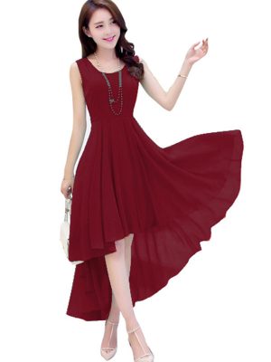 Exclusive Designer Maroon Dress