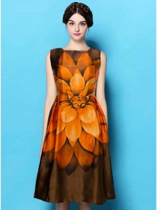 Exclusive Designer Orange Dress