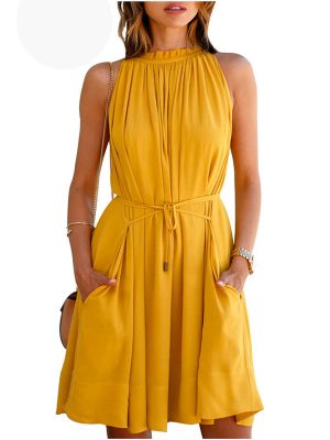 Exclusive Designer Yellow Dress