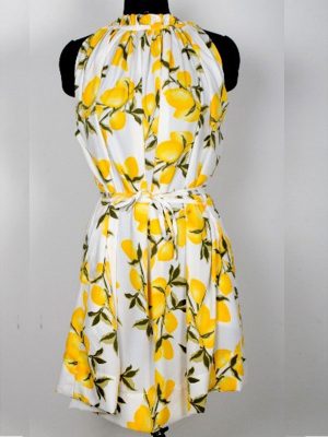 Lemon Floral Exclusive Designer Western Dress