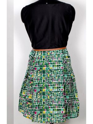 Exclusive Designer Cube Green Dress
