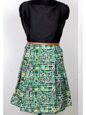 Exclusive Designer Cube Green Dress