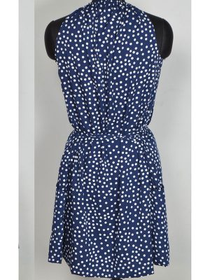 Exclusive Designer Cruze Dot Blue Dress