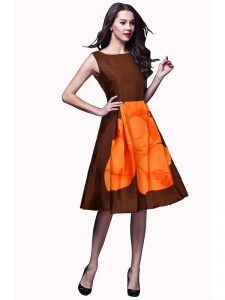 Exclusive Designer Orange Dress