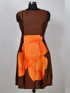 Exclusive Designer Orange Dress