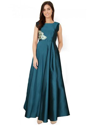 Designer Sea Green Gown