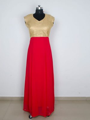 Exclusive Designer Olay Red Gown