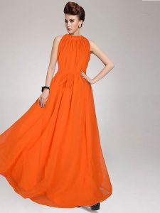 Exclusive Designer Dyna Orange Gown