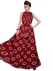 Exclusive Designer Maroon Gown