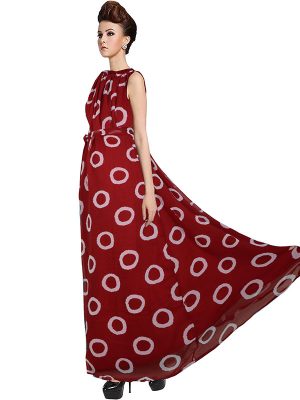 Exclusive Designer Maroon Gown