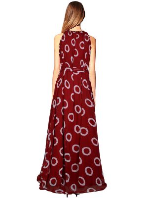 Exclusive Designer Maroon Gown