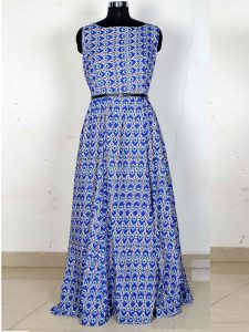 Exclusive Designer Pope Morphemic Blue Gown