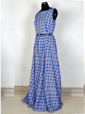 Exclusive Designer Pope Morphemic Blue Gown