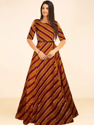 Exclusive Designer Maroon Gown