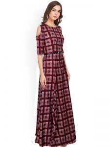 Exclusive Designer Maroon Gown