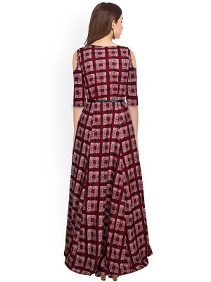 Exclusive Designer Maroon Gown