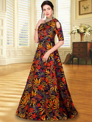 Designer Zorba Orange Gown(Long Dress)